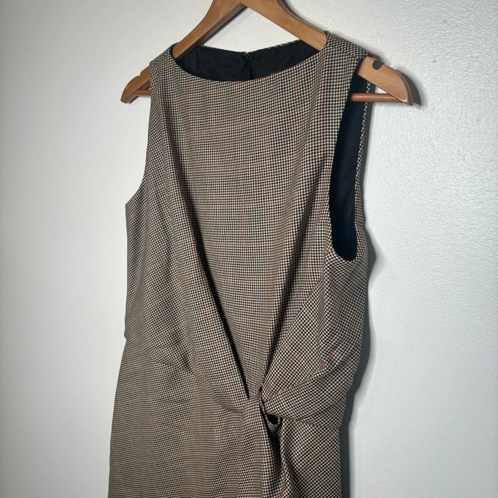Rag & Bone Logan Dress Houndstooth Wool Sleeveless Mini Size 6